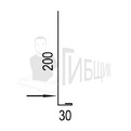 Лобовая планка RAL 6029 200х30мм 1250мм 90° превью 2